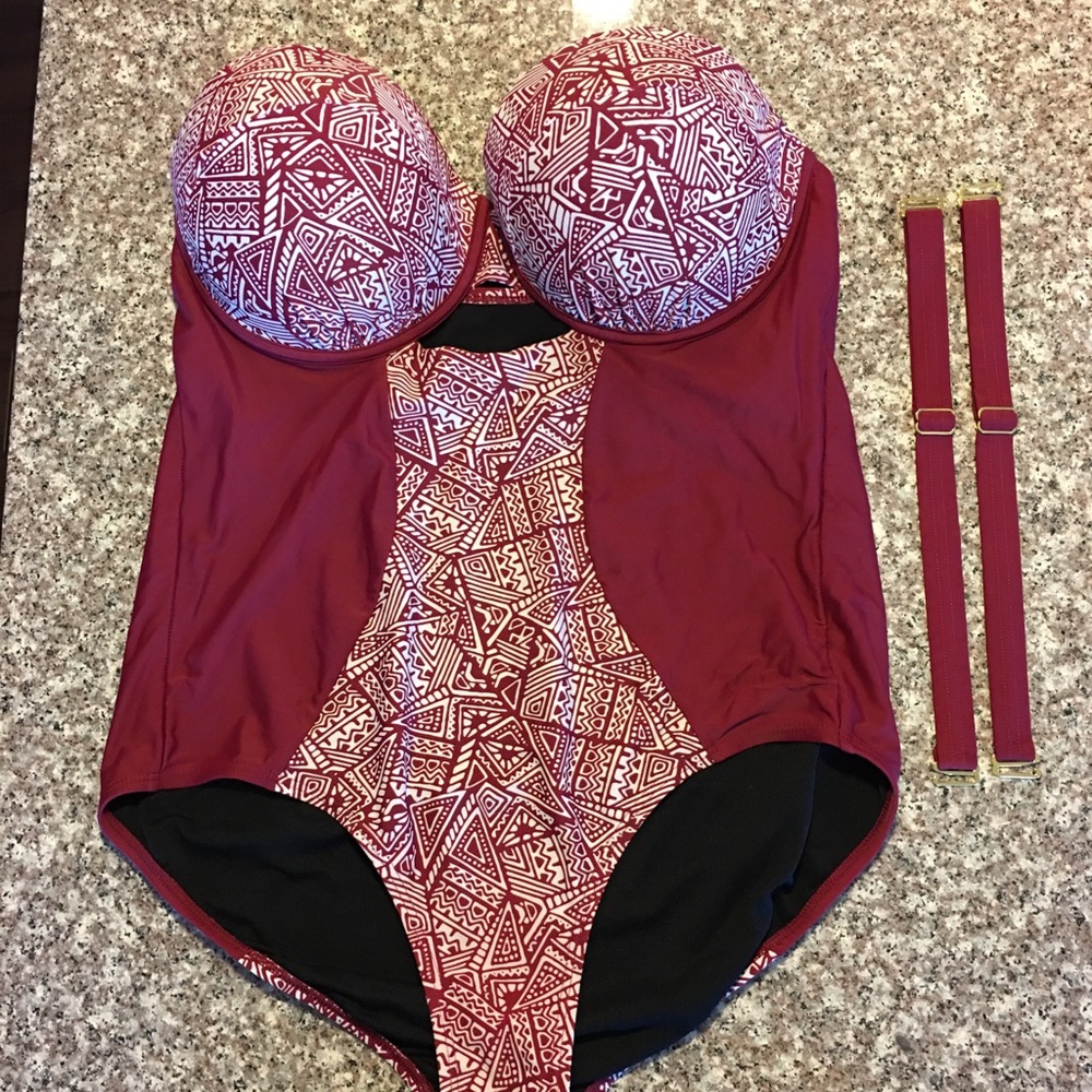 One piece, multi-way swimsuit